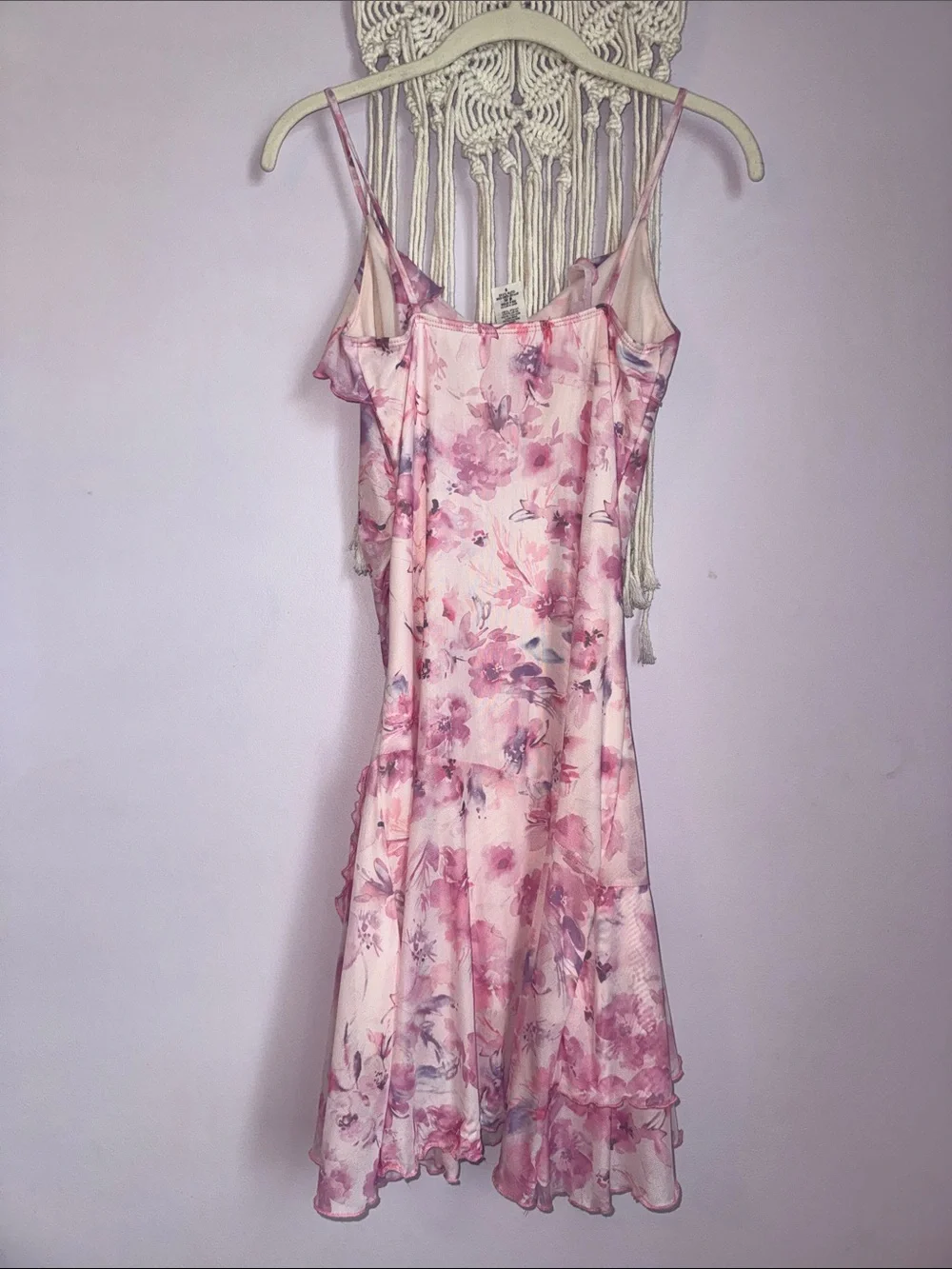 Pink Floral Slip Dress - Picture 2 of 3